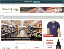 Tablet Screenshot of ohmarijuana.com